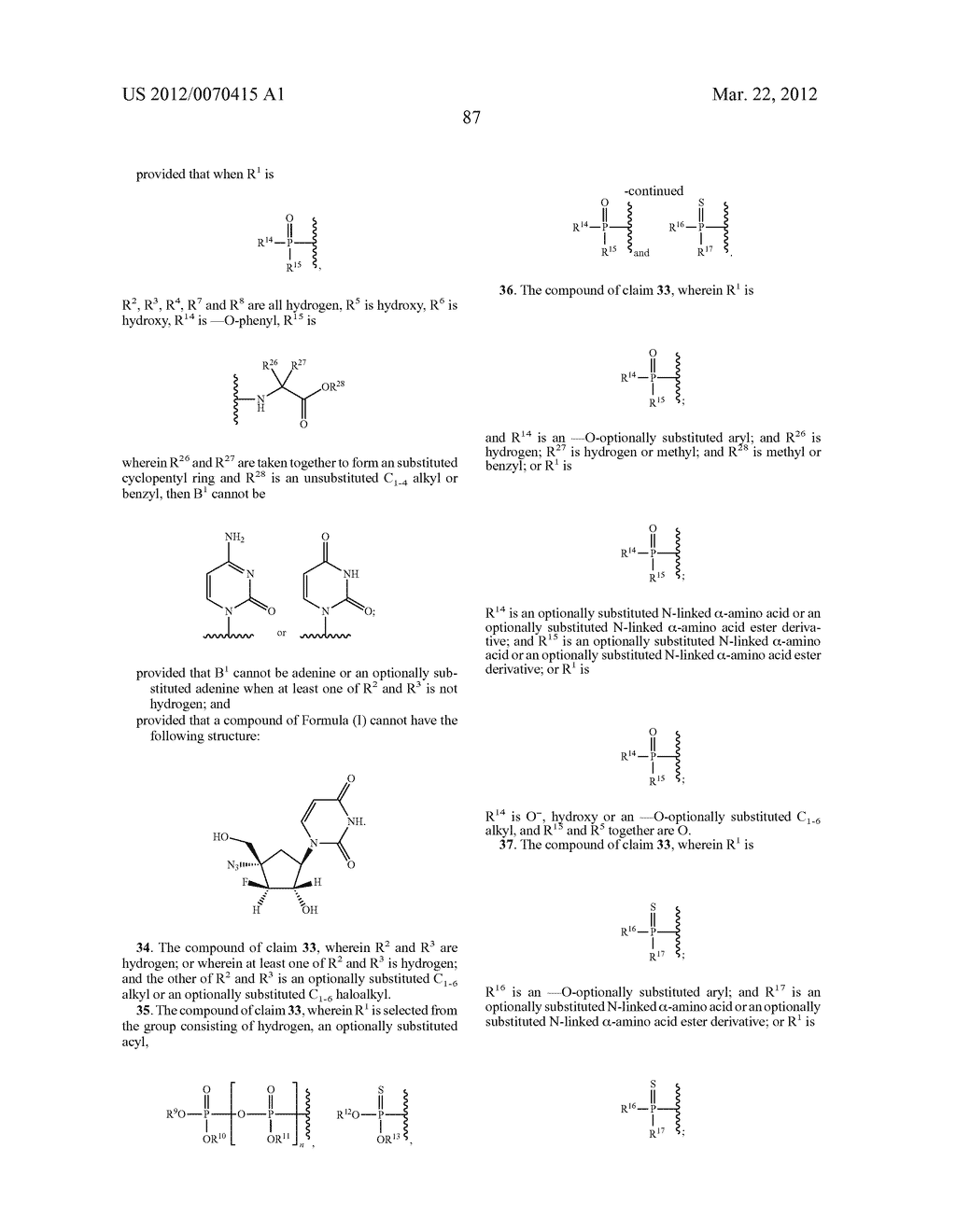AZIDO NUCLEOSIDES AND NUCLEOTIDE ANALOGS - diagram, schematic, and image 89
