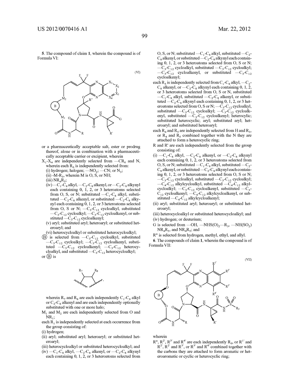 Macrocyclic Proline Derived HCV Serine Protease Inhibitors - diagram, schematic, and image 100