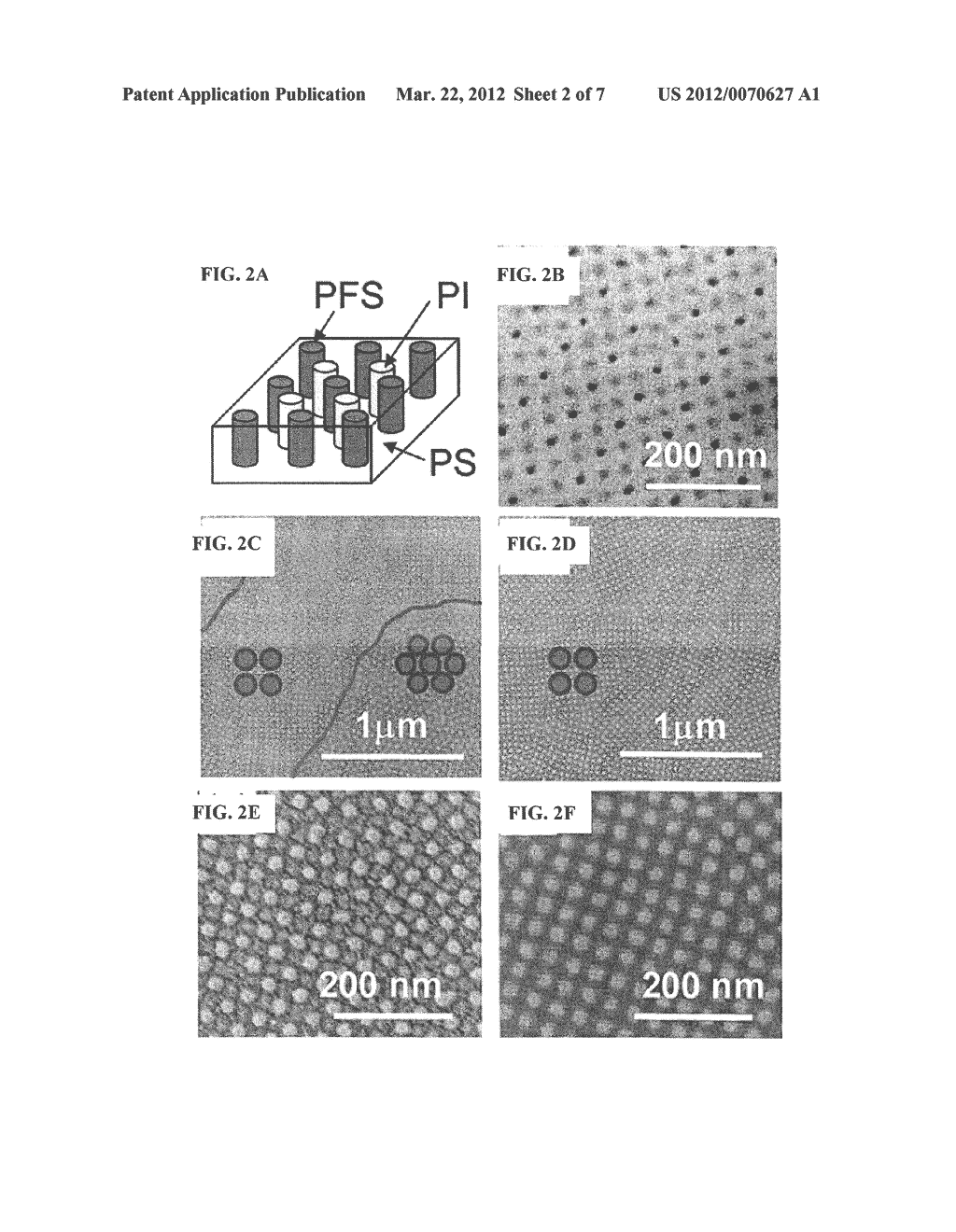 METHOD FOR NANOPATTERNING BASED ON SELF ASSEMBLY OF A TRIBLOCK TERPOLYMER - diagram, schematic, and image 03