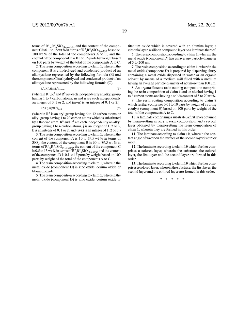 ORGANOSILOXANE RESIN COMPOSITION AND LAMINATE COMPRISING THE SAME - diagram, schematic, and image 21