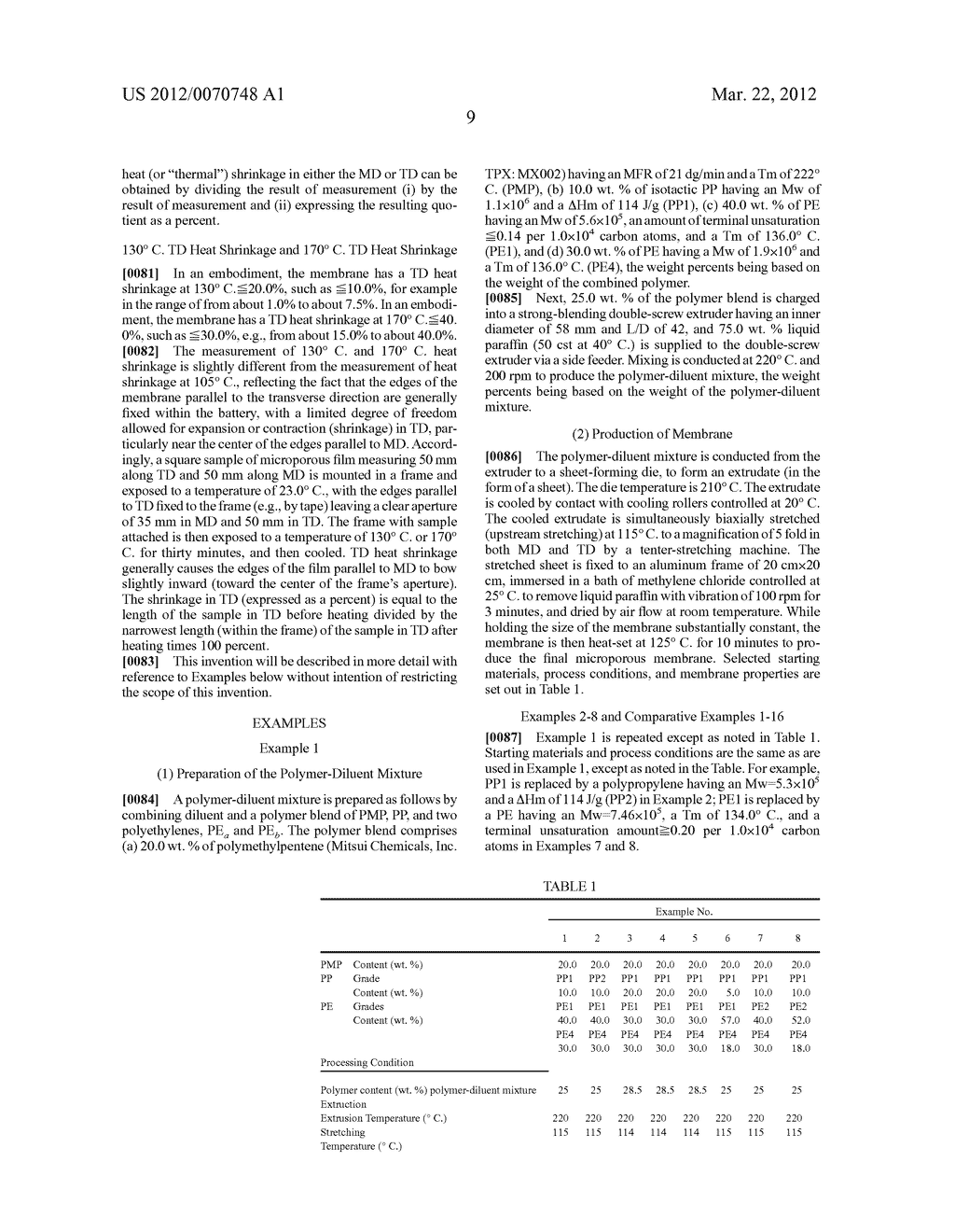 MICROPOROUS MEMBRANES, METHODS FOR MAKING THESE MEMBRANES, AND THE USE OF     THESE MEMBRANES AS BATTERY SEPARATOR FILMS - diagram, schematic, and image 10