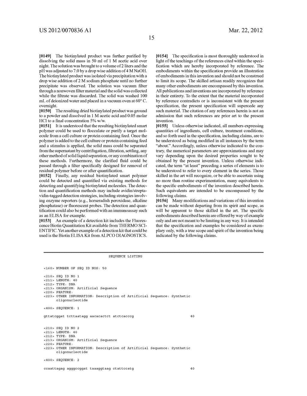 METHODS OF DETECTING RESIDUAL AMOUNTS OF POLYMERS USED IN THE PURIFICATION     OF BIOMOLECULES - diagram, schematic, and image 24