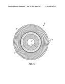 WEARABLE BACKING FOR AN ABRASIVE FLAP DISK diagram and image