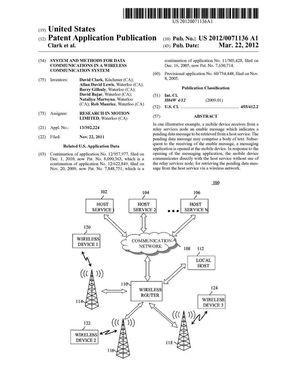 System And Methods For Data Communications In A Wireless Communication     System - diagram, schematic, and image 01