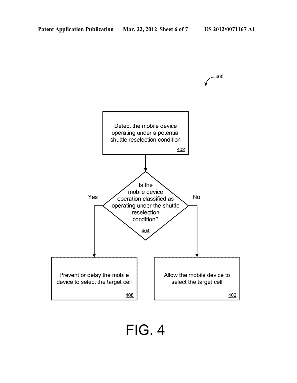 Method and System for Controlling Cell Reselections on a Computing Device - diagram, schematic, and image 07