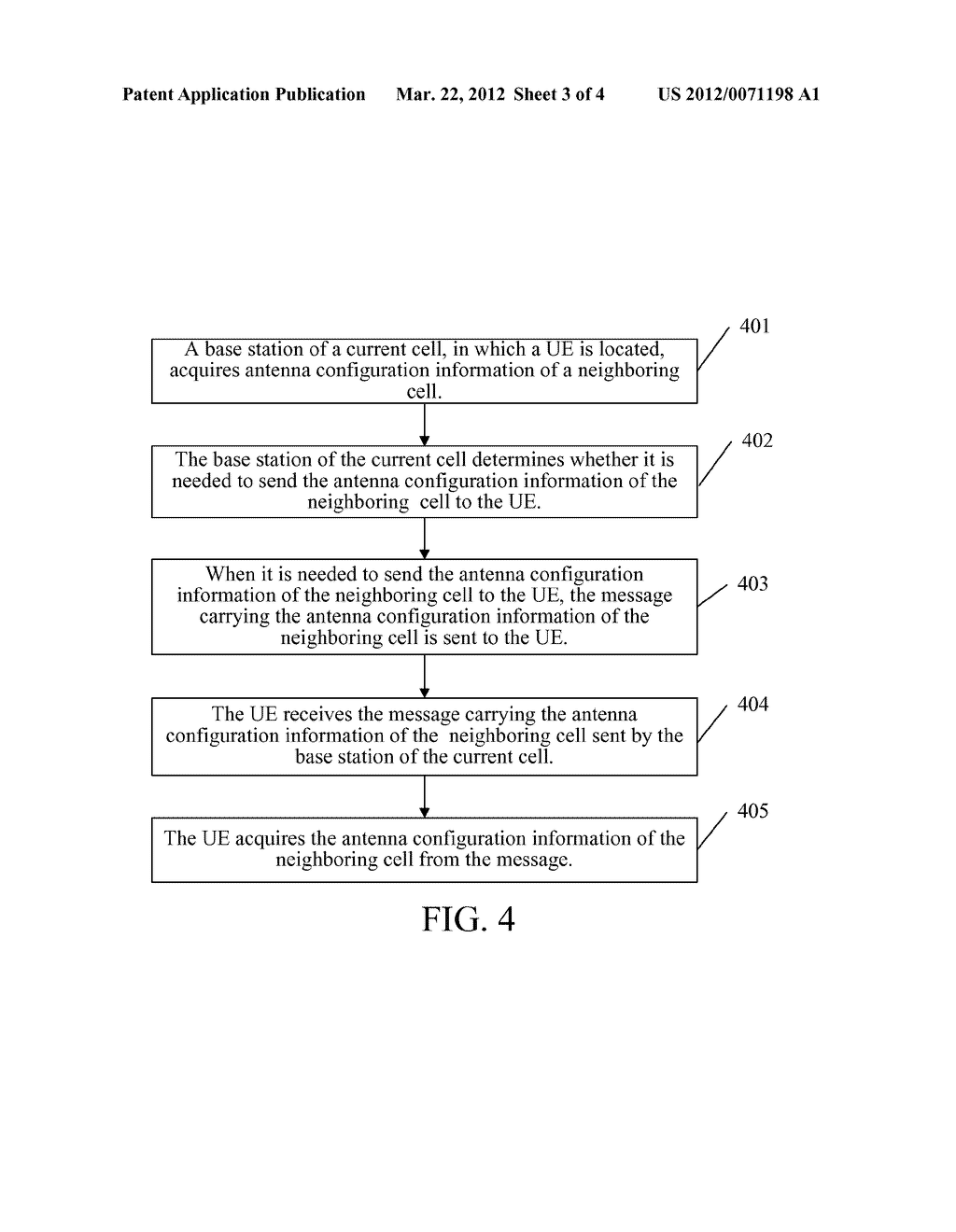 METHOD AND DEVICE FOR SENDING AND ACQUIRING ANTENNA CONFIGURATION     INFORMATION - diagram, schematic, and image 04