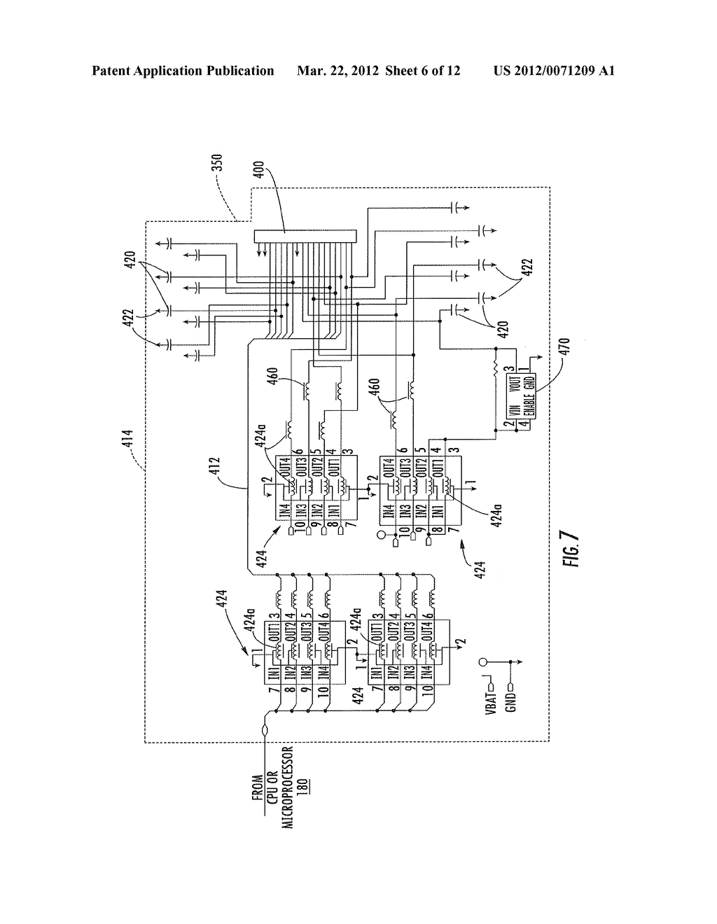 MOBILE WIRELESS COMMUNICATIONS DEVICE WITH REDUCED INTERFERING ENERGY FROM     THE DISPLAY AND RELATED METHODS - diagram, schematic, and image 07