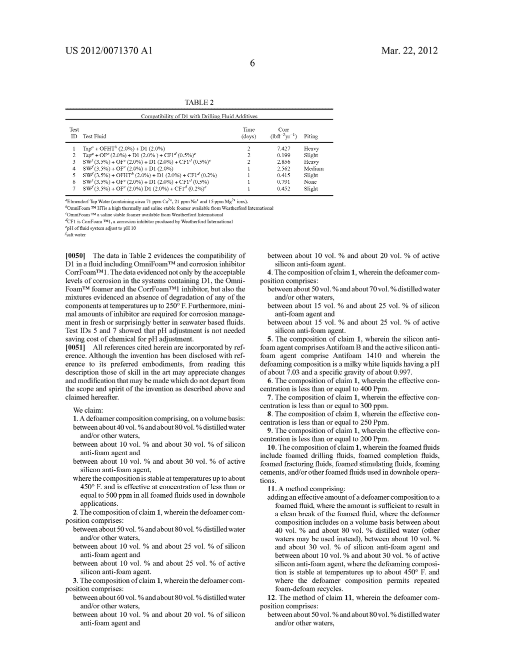 DEFOAMER FORMULATION AND METHODS FOR MAKING AND USING SAME - diagram, schematic, and image 07