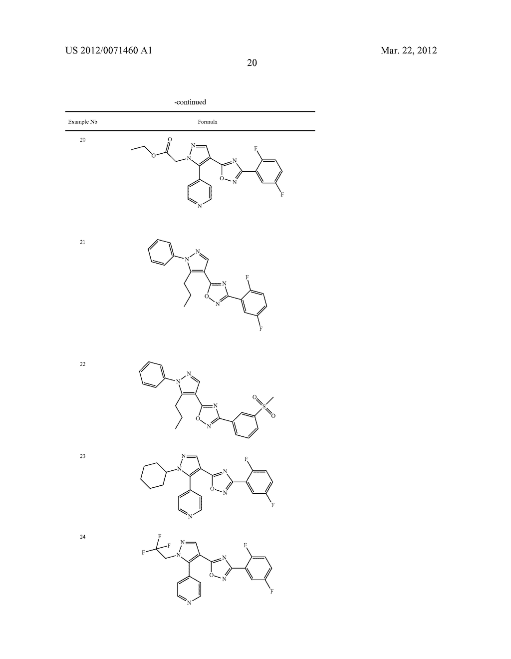 PYRAZOLE OXADIAZOLE DERIVATIVES AS S1P1 AGONISTS - diagram, schematic, and image 21