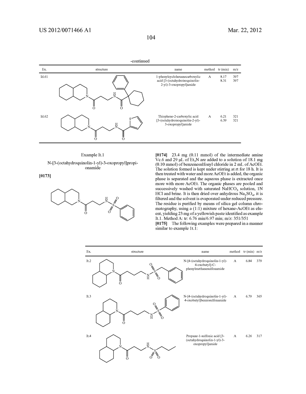 INHIBITOR COMPOUNDS OF 11-BETA-HYDROXYSTEROID DEHYDROGENASE TYPE 1 - diagram, schematic, and image 105