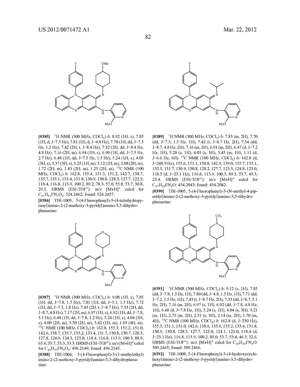 RIMINOPHENAZINES WITH 2-(HETEROARYL)AMINO SUBSTITUENTS AND THEIR     ANTI-MICROBIAL ACTIVITY - diagram, schematic, and image 84