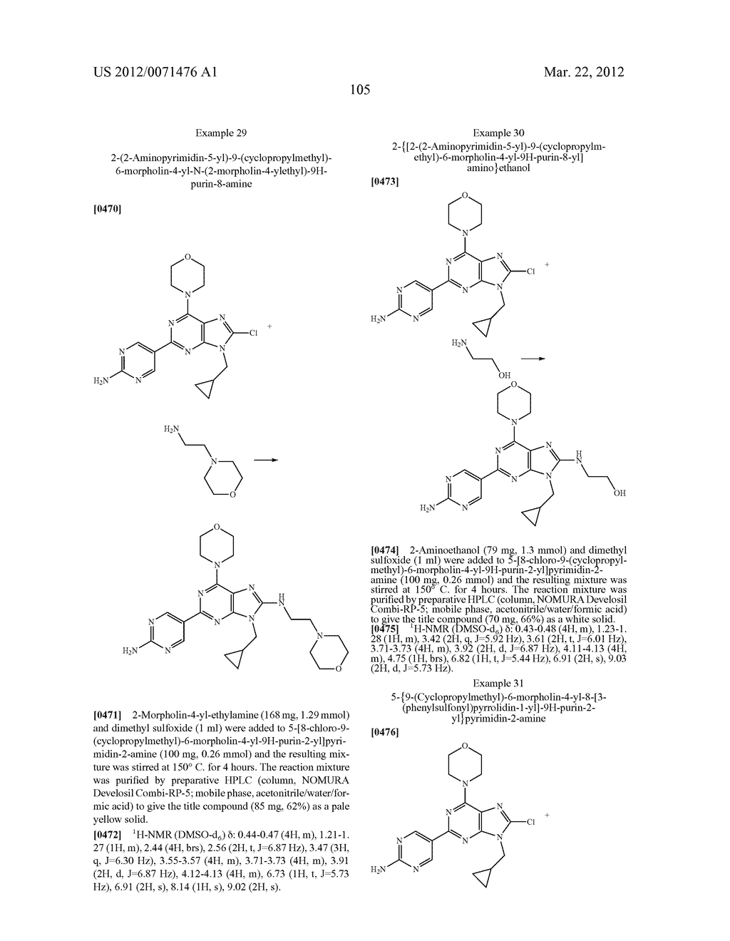 MORPHOLINOPURINE DERIVATIVES - diagram, schematic, and image 106