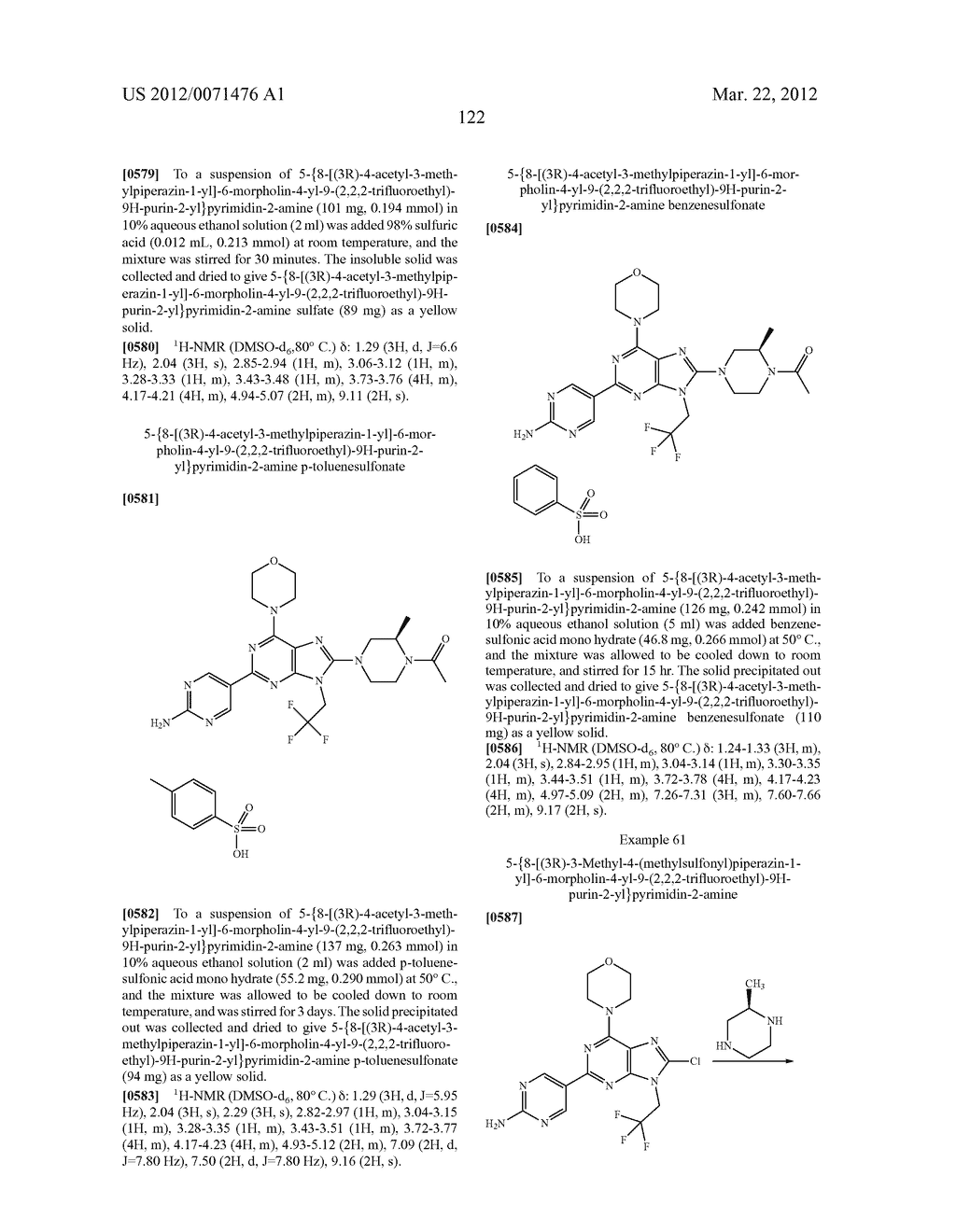 MORPHOLINOPURINE DERIVATIVES - diagram, schematic, and image 123