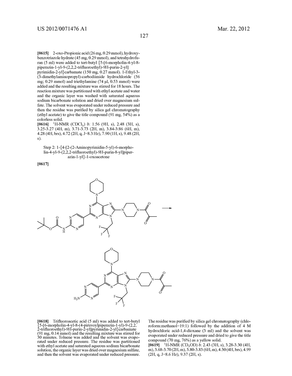 MORPHOLINOPURINE DERIVATIVES - diagram, schematic, and image 128