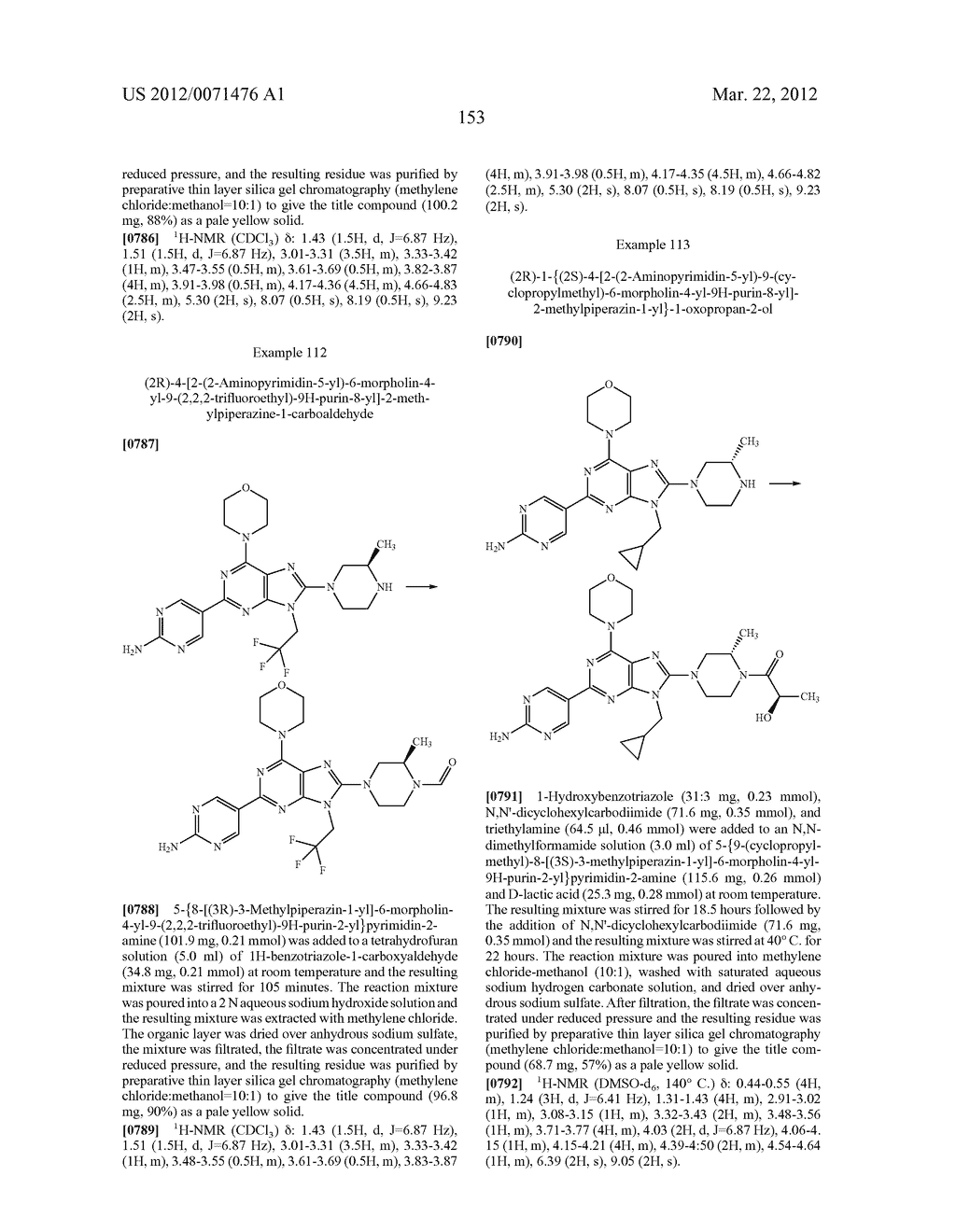 MORPHOLINOPURINE DERIVATIVES - diagram, schematic, and image 154