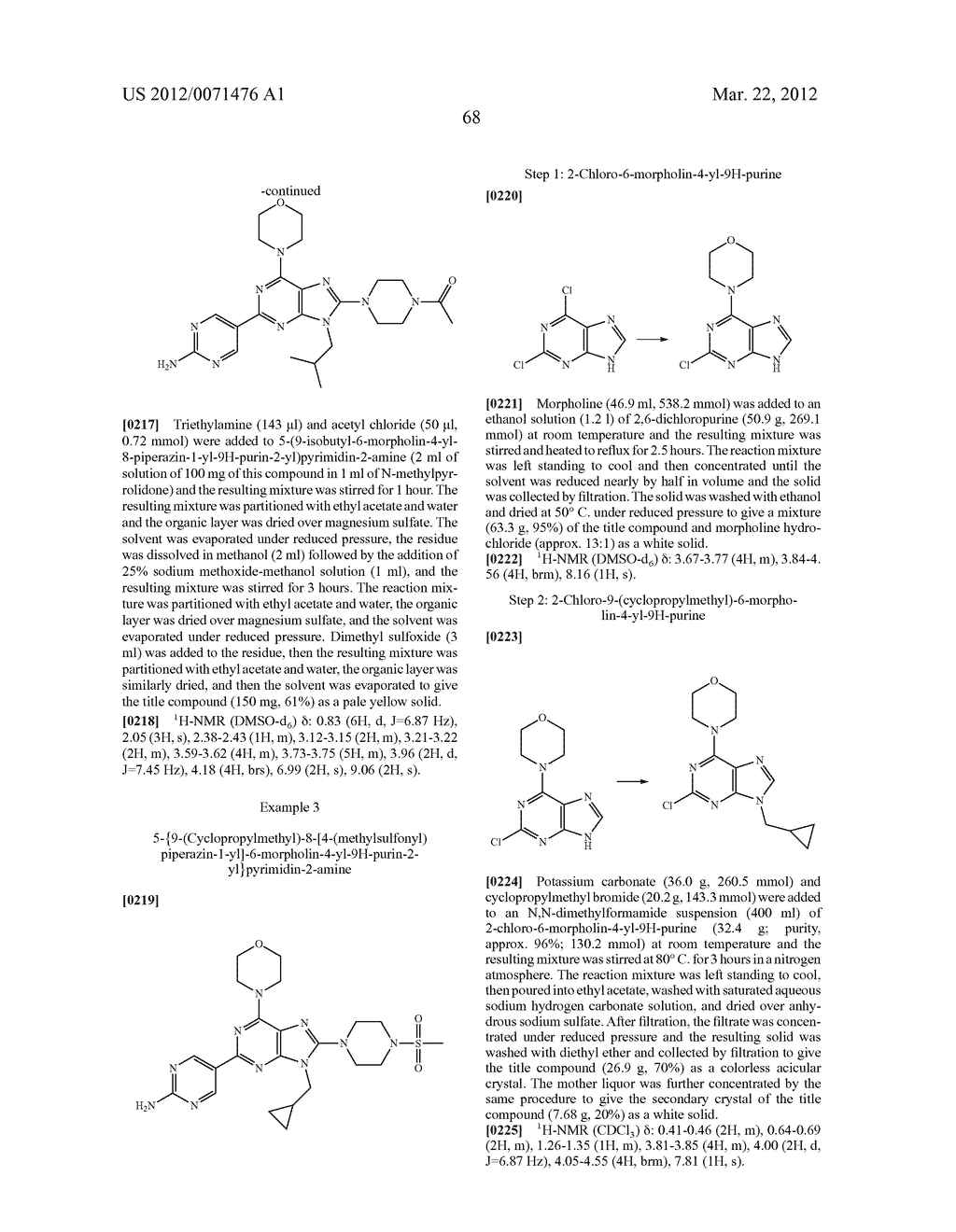 MORPHOLINOPURINE DERIVATIVES - diagram, schematic, and image 69