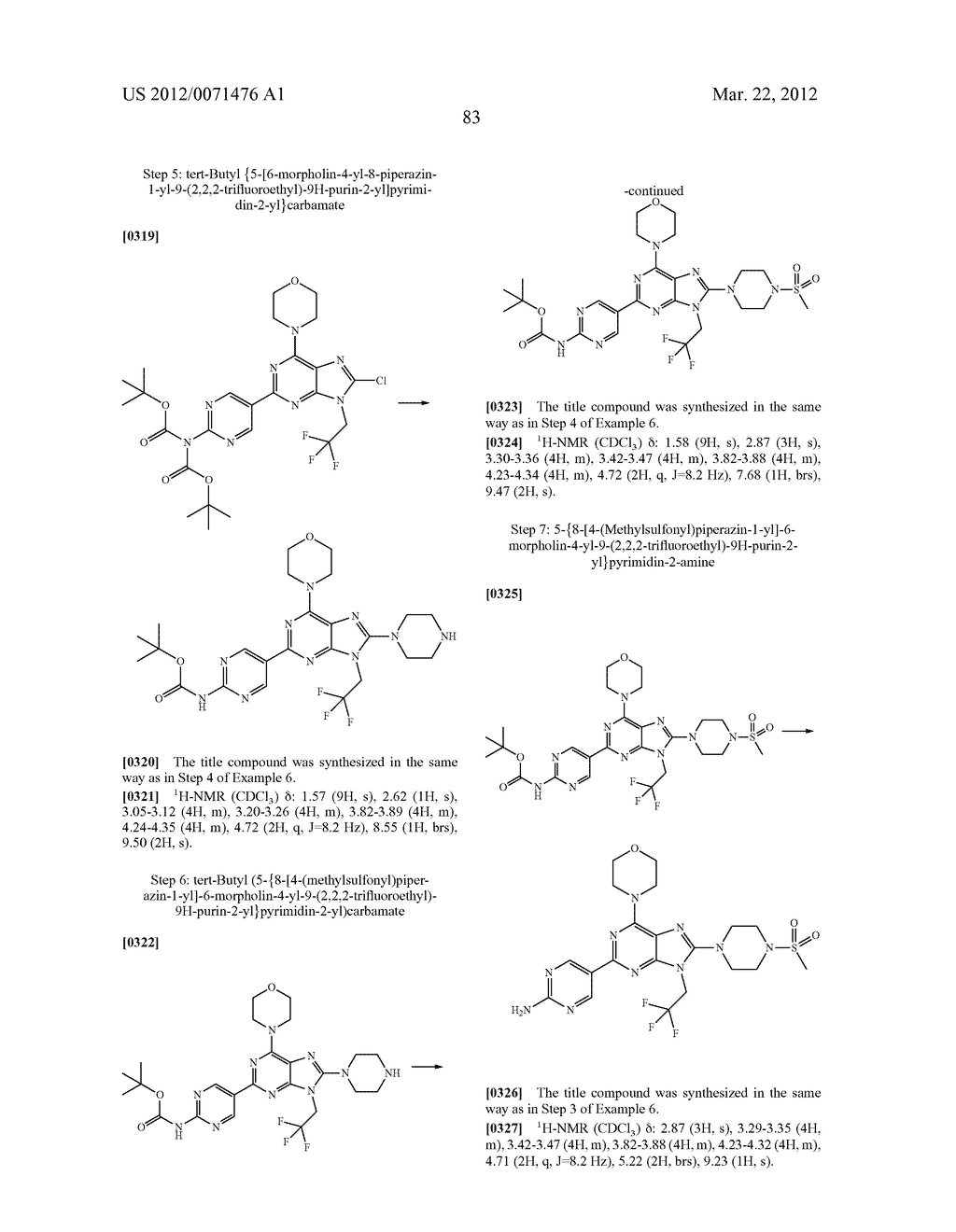 MORPHOLINOPURINE DERIVATIVES - diagram, schematic, and image 84