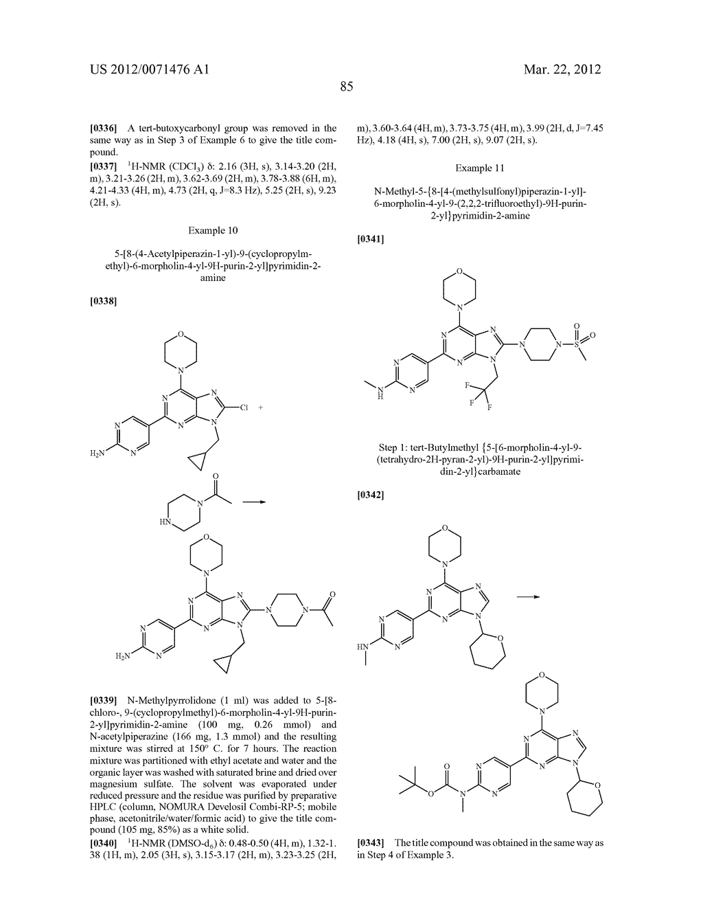 MORPHOLINOPURINE DERIVATIVES - diagram, schematic, and image 86