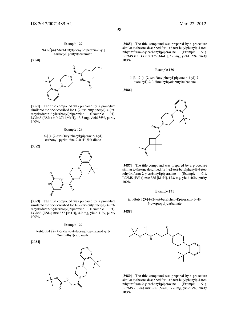 DERIVATIVES OF N-ACYL-N'-PHENYLPIPERAZINE USEFUL (INTER ALIA) FOR THE     PROPHYLAXIS OR TREATMENT OF DIABETES - diagram, schematic, and image 99