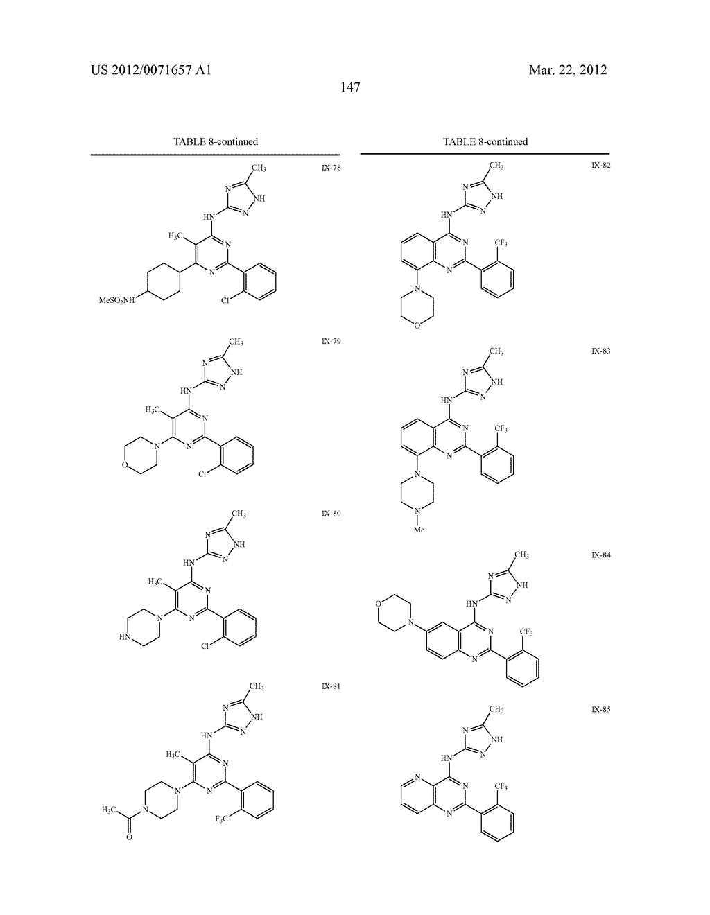 TRIAZOLE COMPOUNDS USEFUL AS PROTEIN KINASE INHIBITORS - diagram, schematic, and image 148