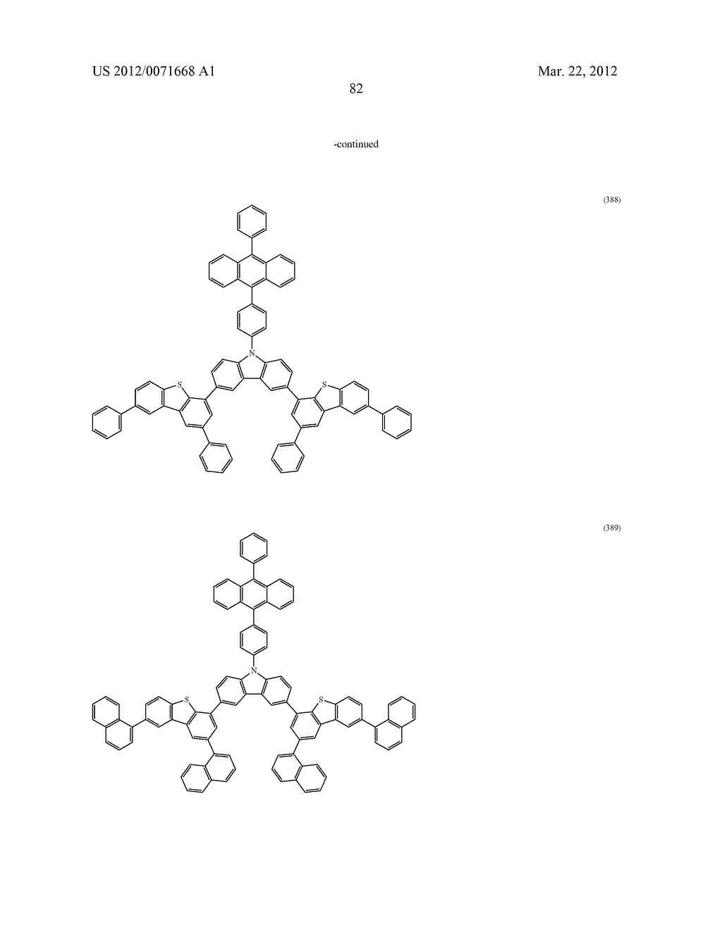 Carbazole Derivative, Light-Emitting Element Material and Organic     Semiconductor Material - diagram, schematic, and image 130