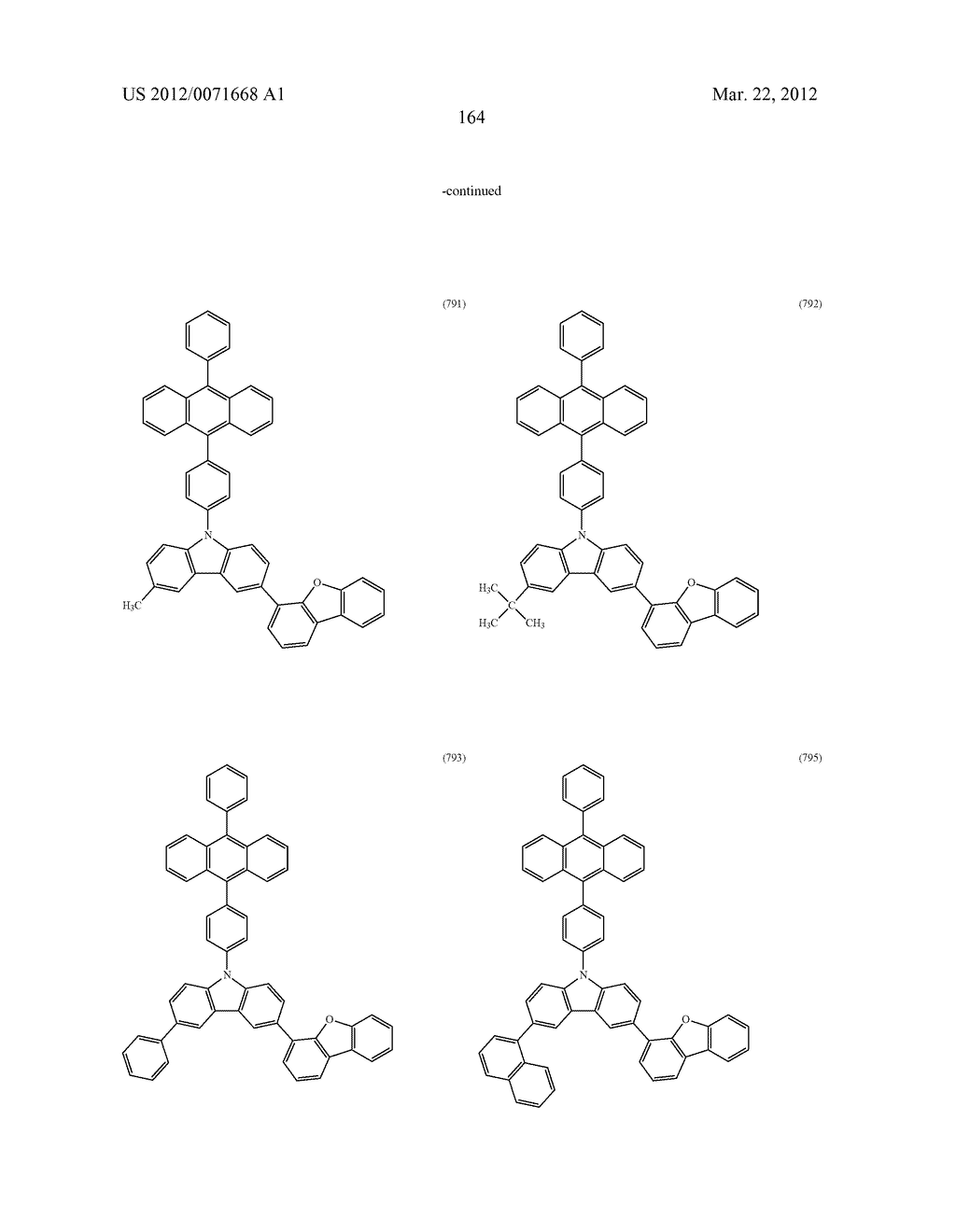 Carbazole Derivative, Light-Emitting Element Material and Organic     Semiconductor Material - diagram, schematic, and image 212