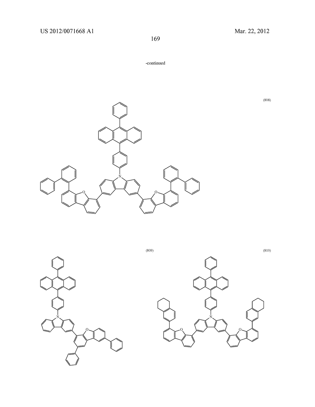 Carbazole Derivative, Light-Emitting Element Material and Organic     Semiconductor Material - diagram, schematic, and image 217