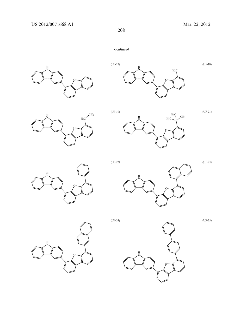 Carbazole Derivative, Light-Emitting Element Material and Organic     Semiconductor Material - diagram, schematic, and image 256