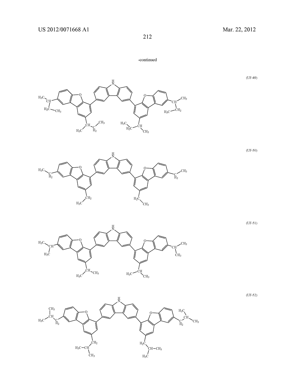 Carbazole Derivative, Light-Emitting Element Material and Organic     Semiconductor Material - diagram, schematic, and image 260