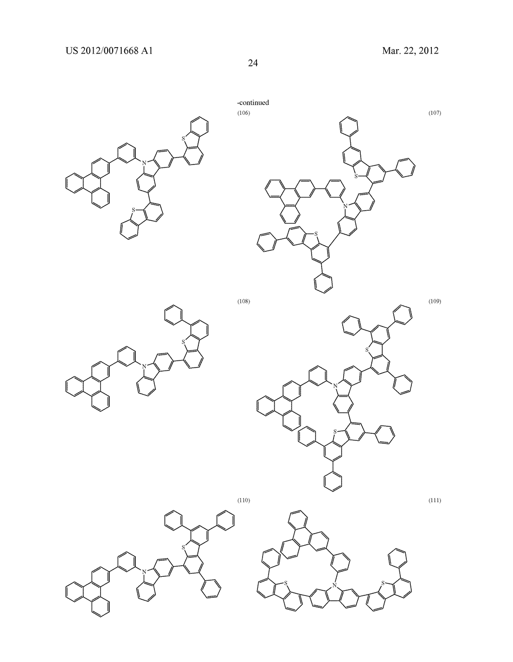 Carbazole Derivative, Light-Emitting Element Material and Organic     Semiconductor Material - diagram, schematic, and image 72