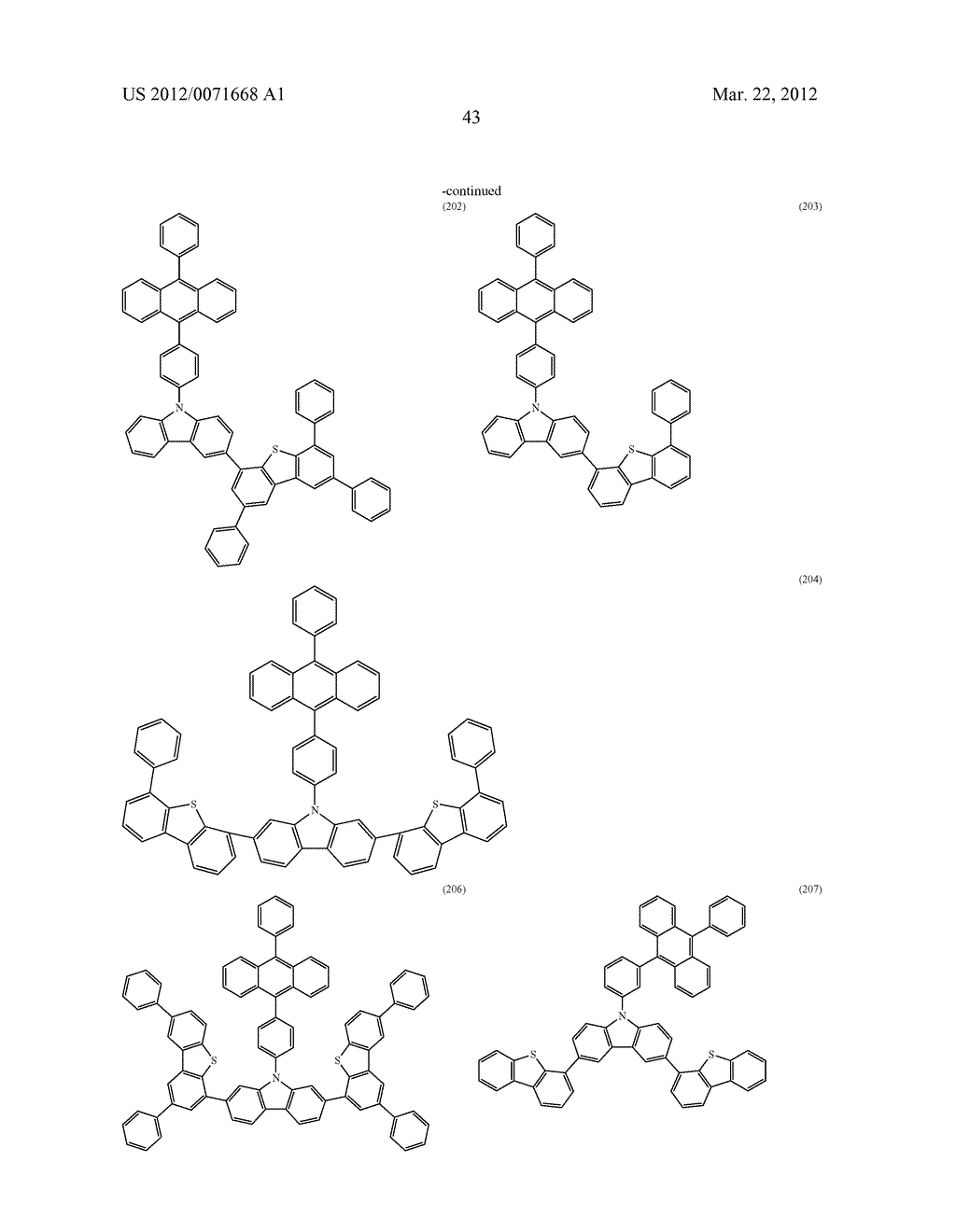 Carbazole Derivative, Light-Emitting Element Material and Organic     Semiconductor Material - diagram, schematic, and image 91