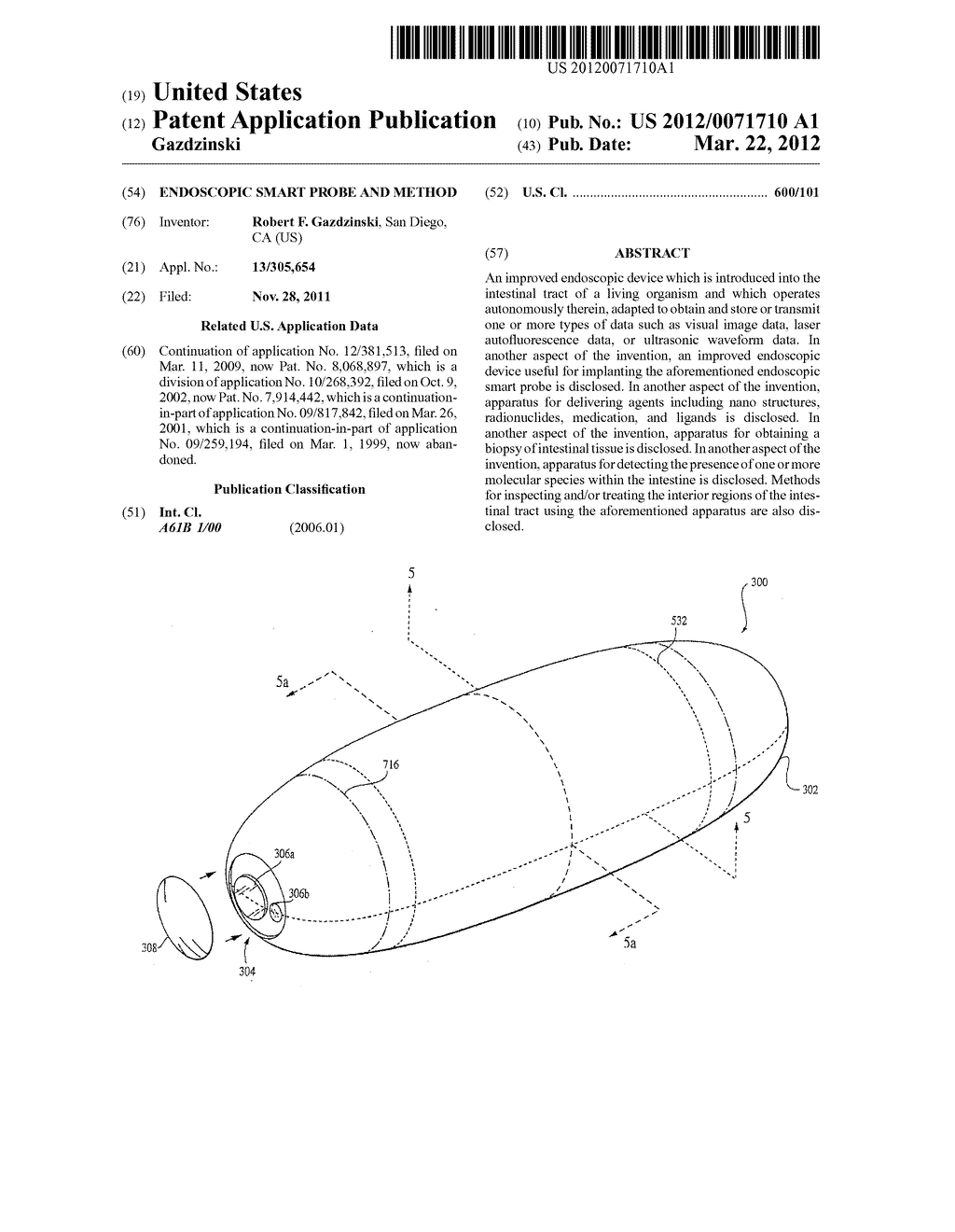 ENDOSCOPIC SMART PROBE AND METHOD - diagram, schematic, and image 01