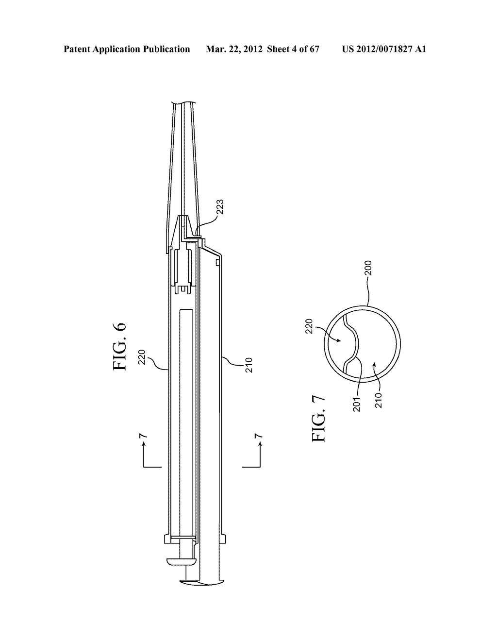 Dual Chamber Syringe With Retractable Needle - diagram, schematic, and image 05