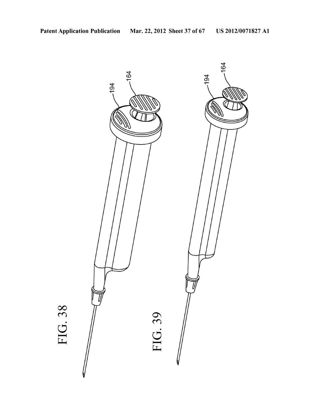 Dual Chamber Syringe With Retractable Needle - diagram, schematic, and image 38