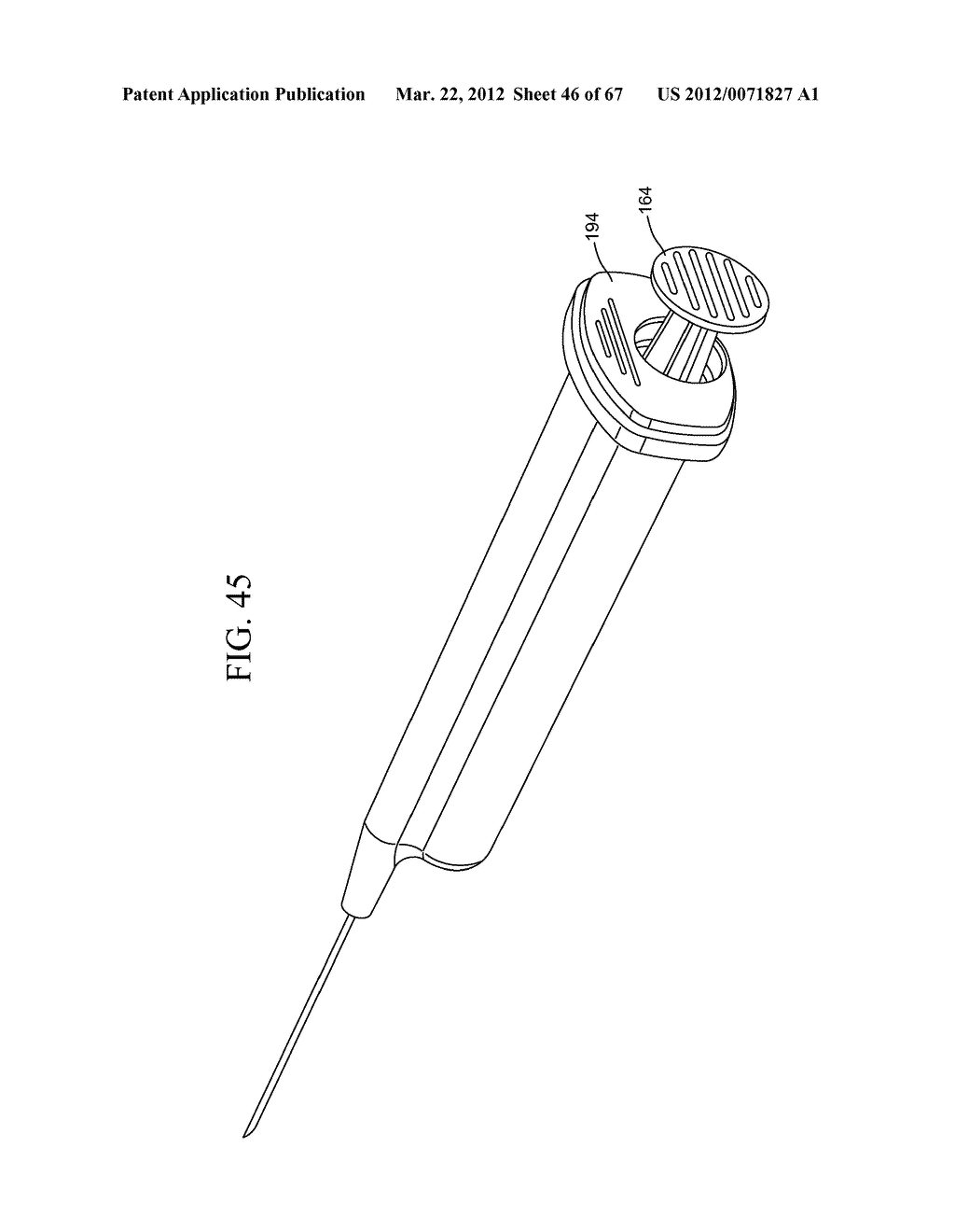 Dual Chamber Syringe With Retractable Needle - diagram, schematic, and image 47