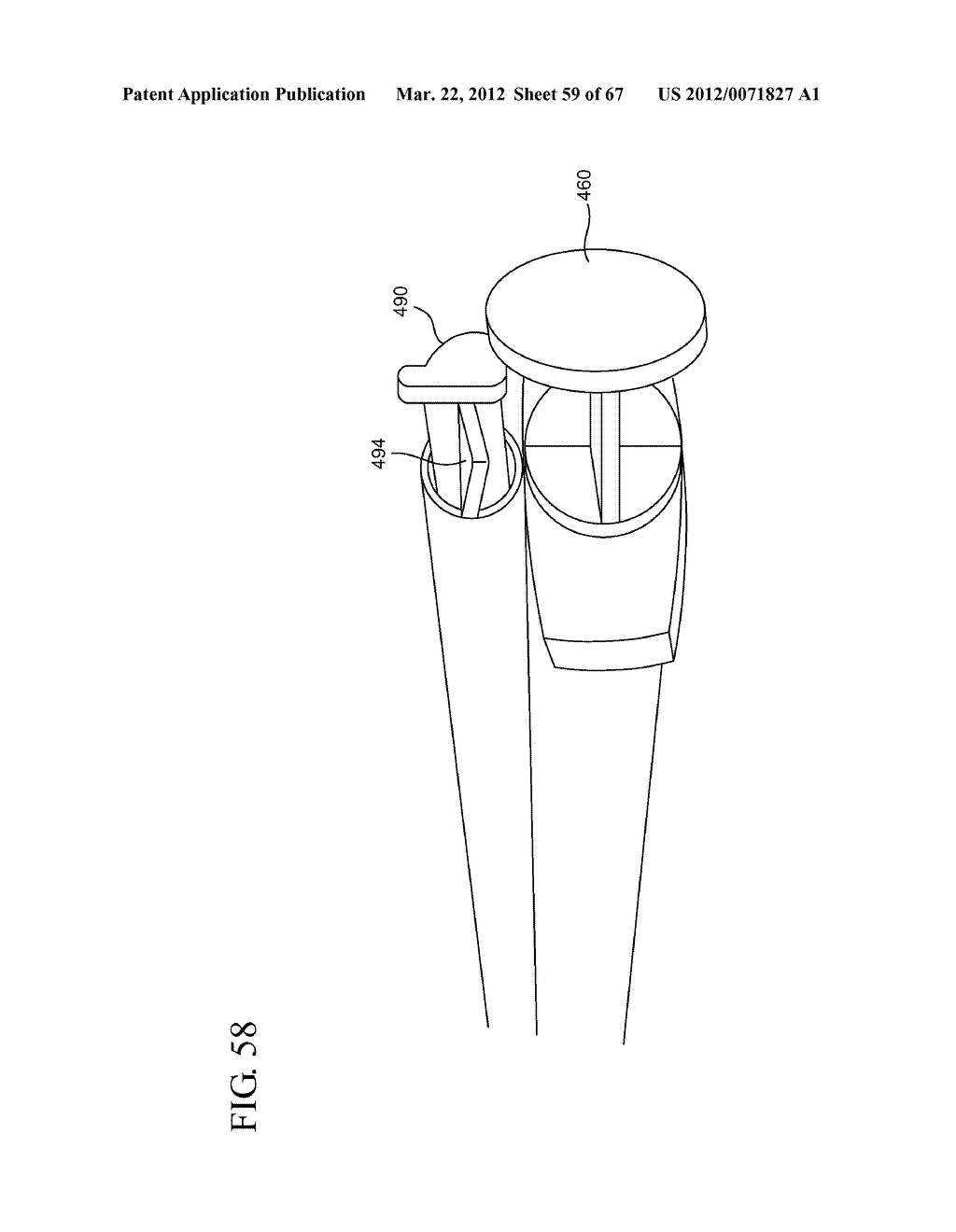 Dual Chamber Syringe With Retractable Needle - diagram, schematic, and image 60