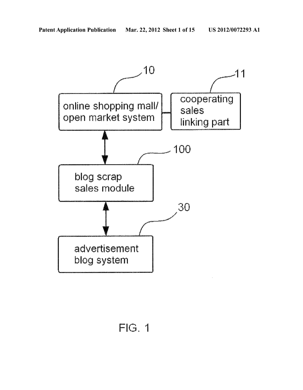 THE APPARATUS AND METHOD OF SELLING GOODS AND DIGITAL CONTENTS WITH BLOG     SHARE SALES MODULE - diagram, schematic, and image 02