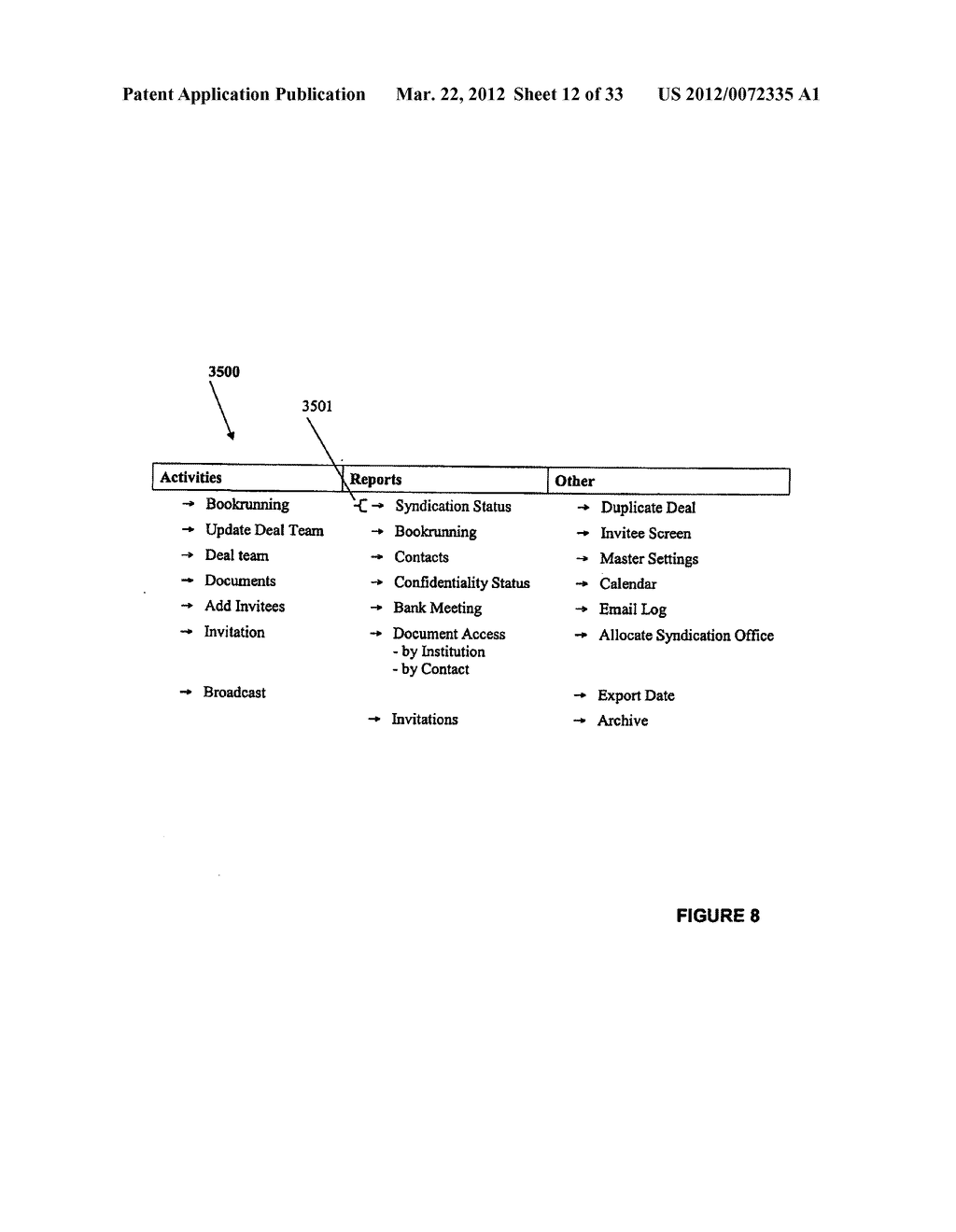 SYSTEM AND METHOD FOR DEAL MANAGEMENT OF SYNDICATED LOANS BY MULTIPLE     BOOKRUNNERS - diagram, schematic, and image 13