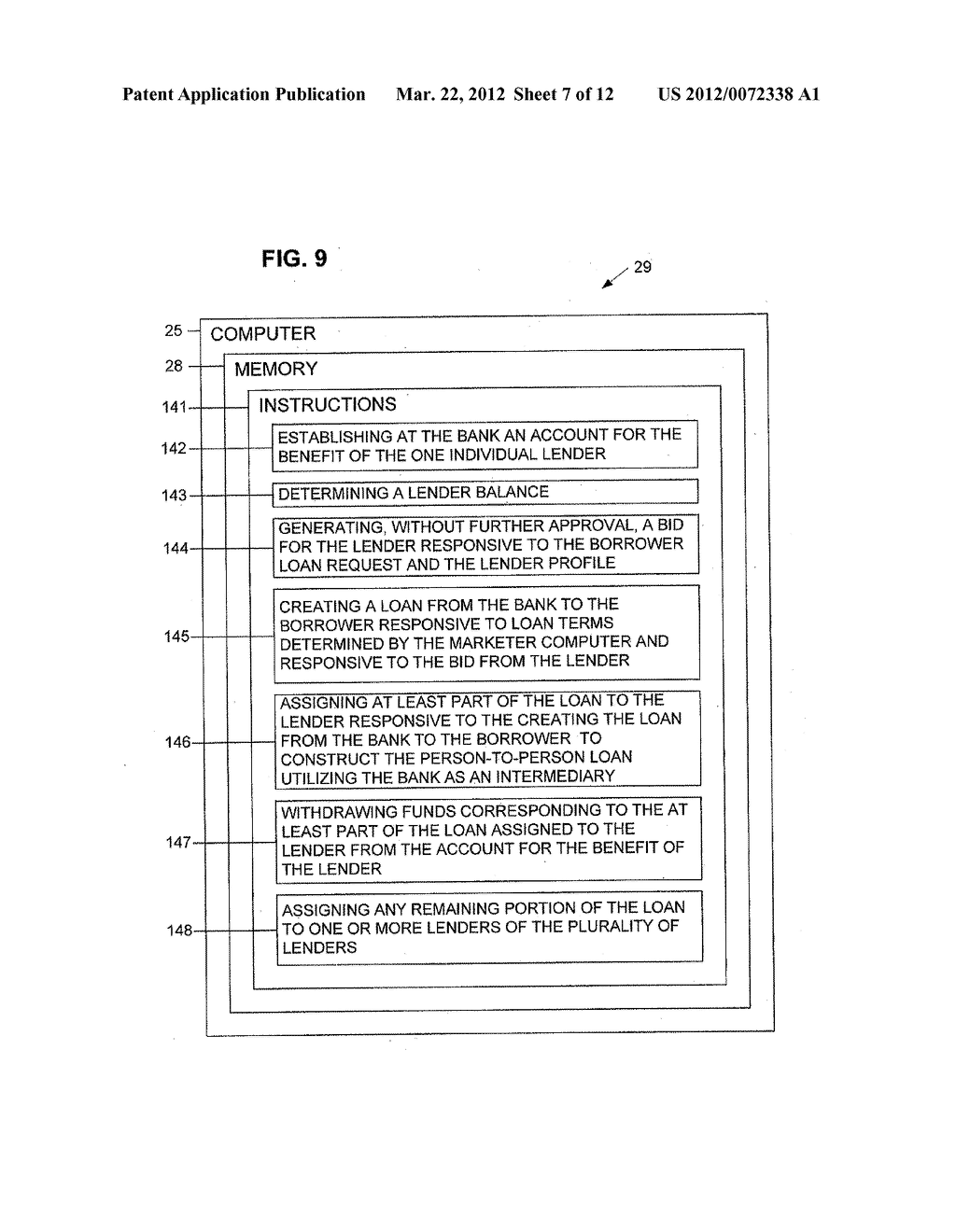 Machine, Program Product, and Computer-Implemented Method to Construct a     Person-To-Person Loan - diagram, schematic, and image 08