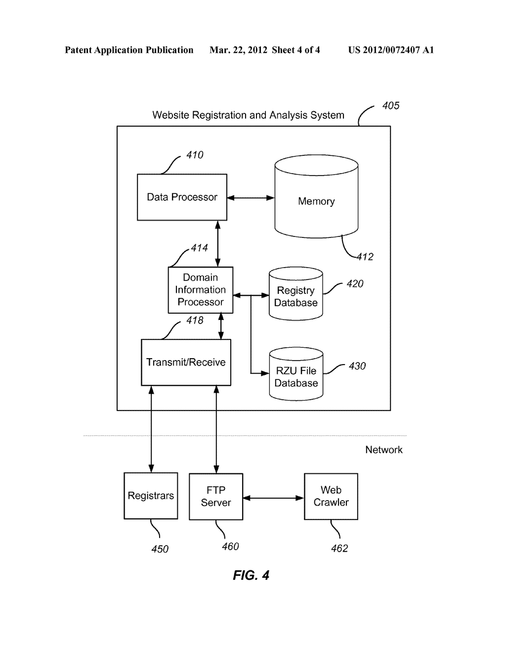 METHOD AND SYSTEM FOR TRIGGERING WEB CRAWLING BASED ON REGISTRY DATA - diagram, schematic, and image 05