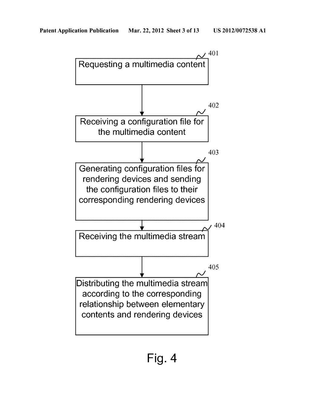 METHOD AND APPARATUS FOR DISTRIBUTING A MULTIMEDIA CONTENT - diagram, schematic, and image 04