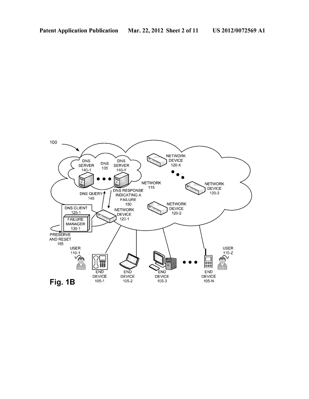 FAILURE SYSTEM FOR DOMAIN NAME SYSTEM CLIENT - diagram, schematic, and image 03