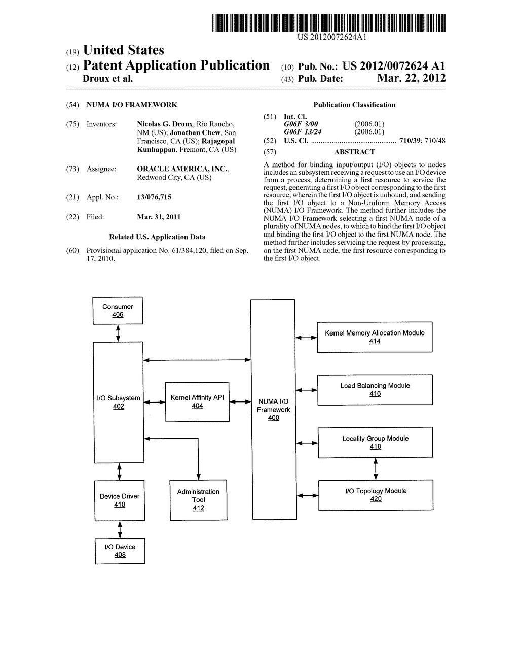 NUMA I/O FRAMEWORK - diagram, schematic, and image 01