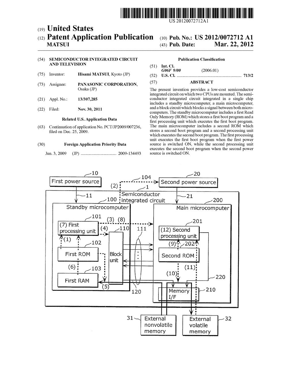 SEMICONDUCTOR INTEGRATED CIRCUIT AND TELEVISION - diagram, schematic, and image 01
