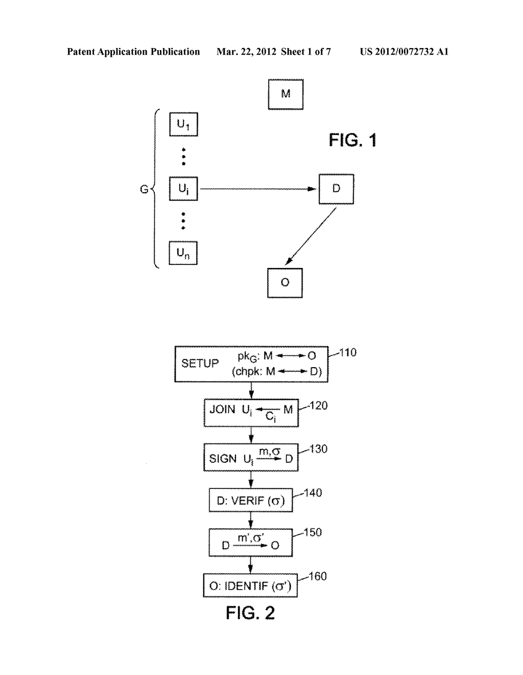   CRYPTOGRAPHIC METHOD FOR ANONYMOUS AUTHENTICATION AND SEPARATE     IDENTIFICATION OF A USER - diagram, schematic, and image 02
