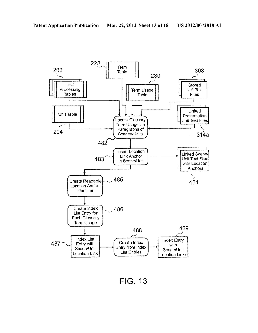 METHOD AND APPARATUS FOR ELECTRONIC LITERARY MACRAME COMPONENT REFERENCING - diagram, schematic, and image 14