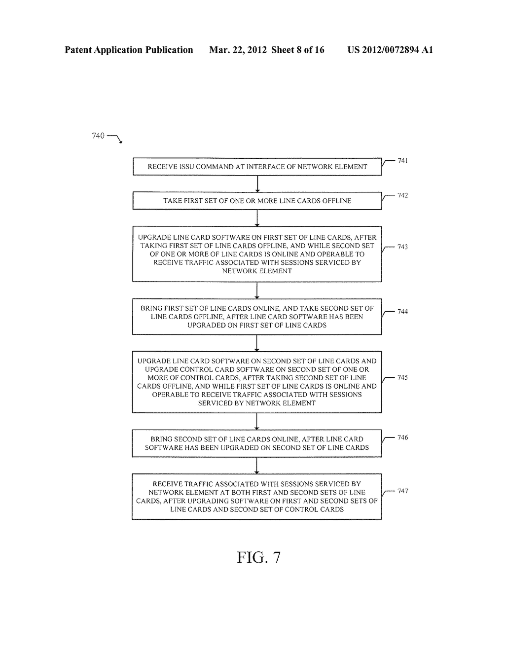 In-Service Software Upgrade on Cards of Virtual Partition of Network     Element that Includes Directing Traffic Away from Cards of Virtual     Partition - diagram, schematic, and image 09