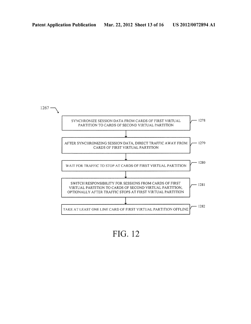 In-Service Software Upgrade on Cards of Virtual Partition of Network     Element that Includes Directing Traffic Away from Cards of Virtual     Partition - diagram, schematic, and image 14