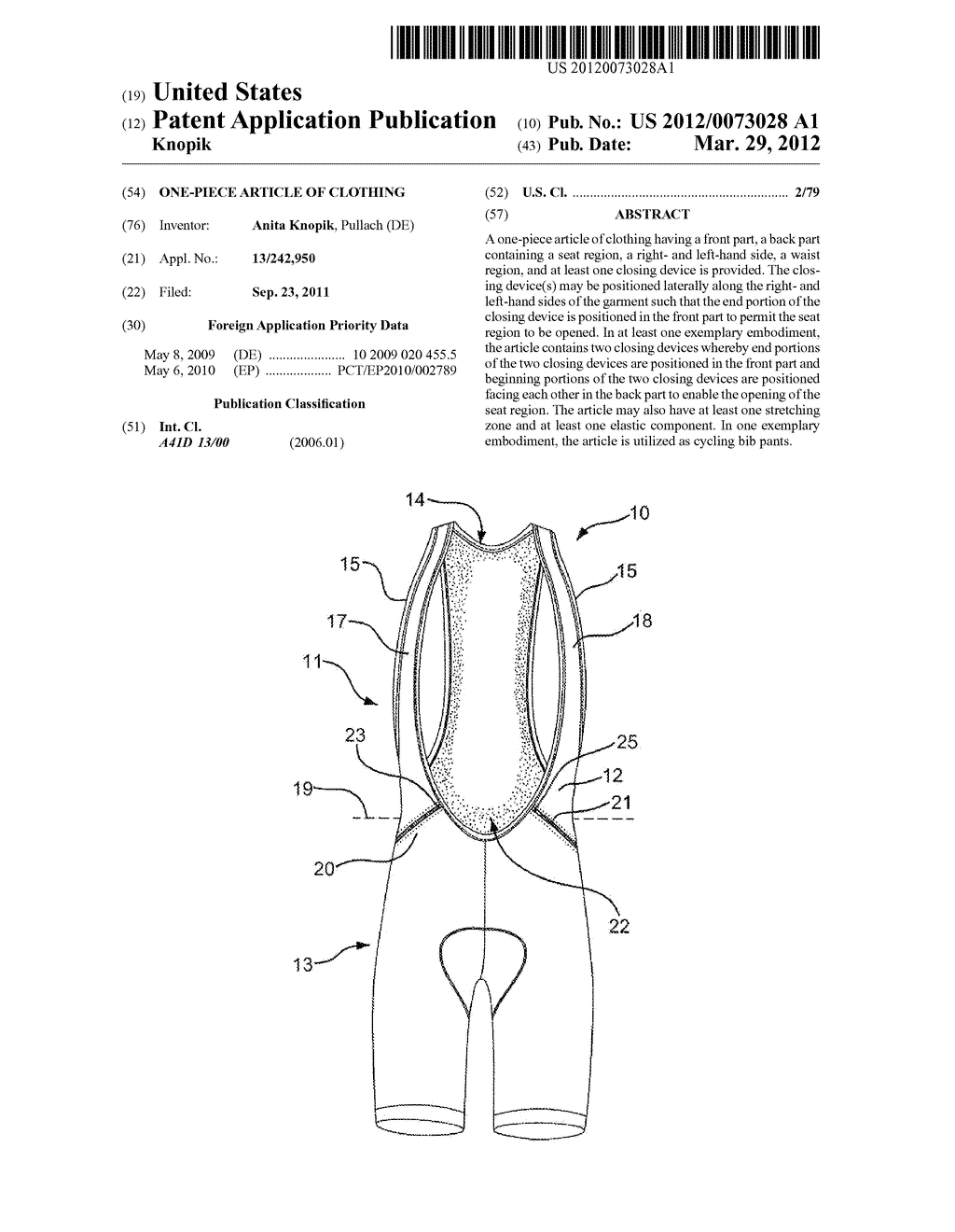 One-Piece Article of Clothing - diagram, schematic, and image 01