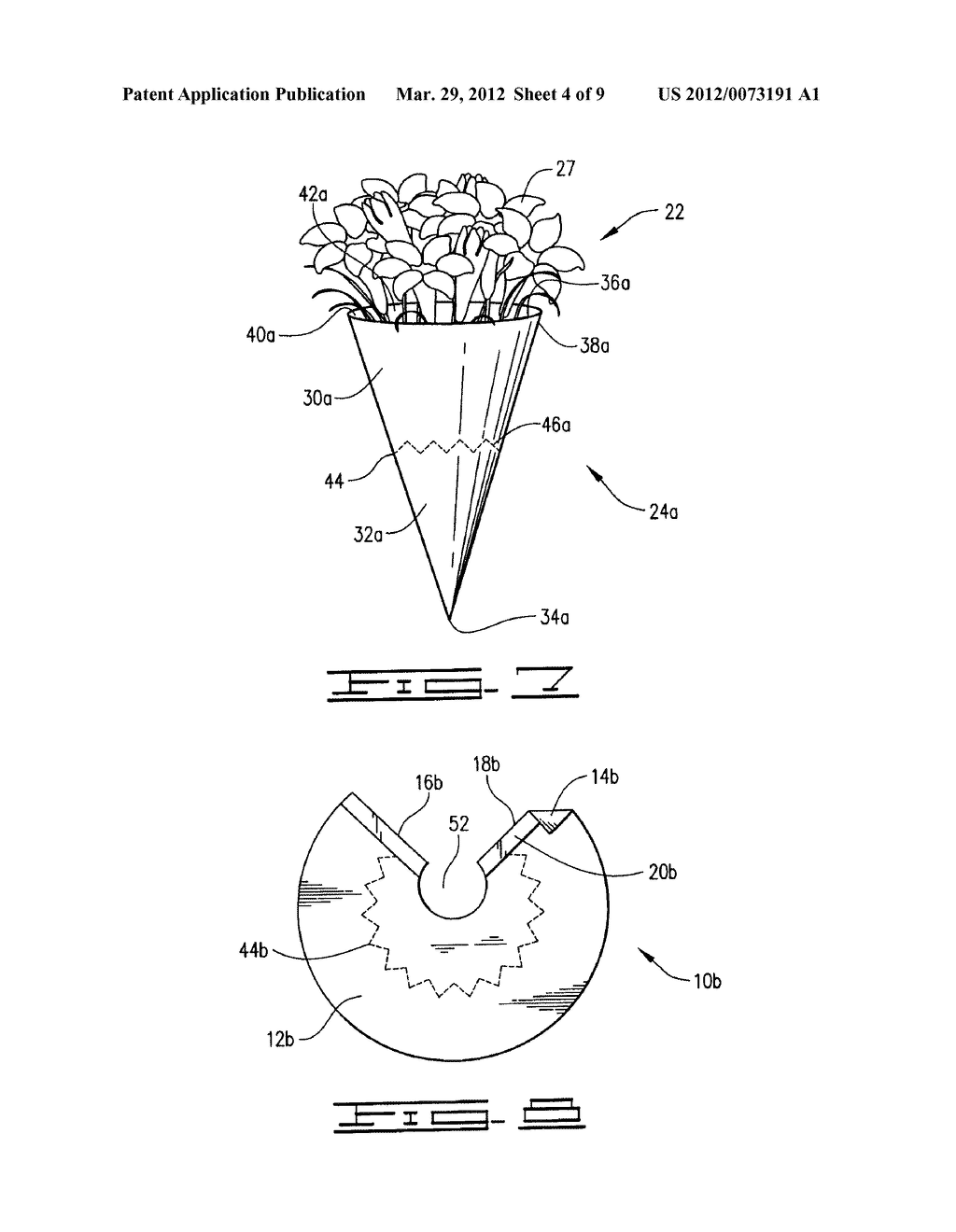 METHOD OF WRAPPING A FLORAL GROUPING - diagram, schematic, and image 05